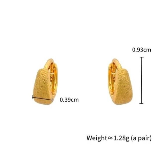 Xuping Fashion Alloy Electroplated 24K Gold Matte Luxury Simple High-End Feel - Picture 2 of 4